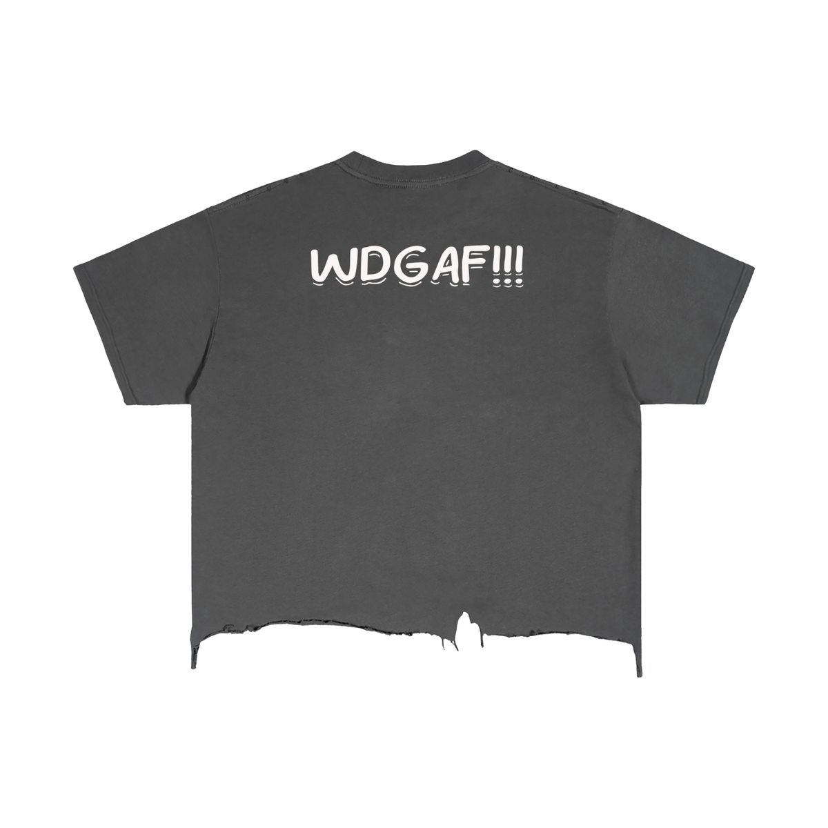 Vintage Wash Boxy Distressed Hem T-Shirt