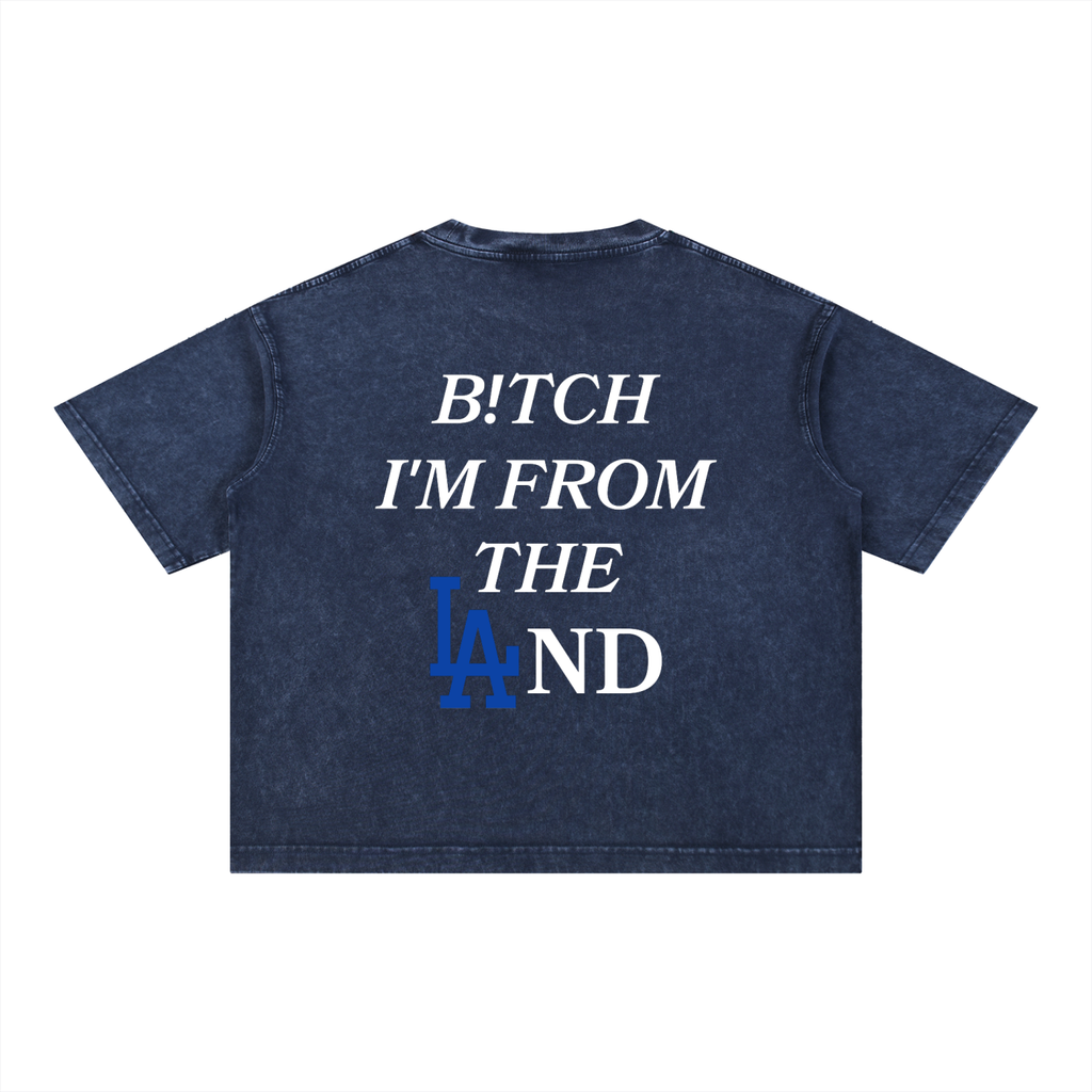 Mineral Wash Boxy Cotton T-Shirt
