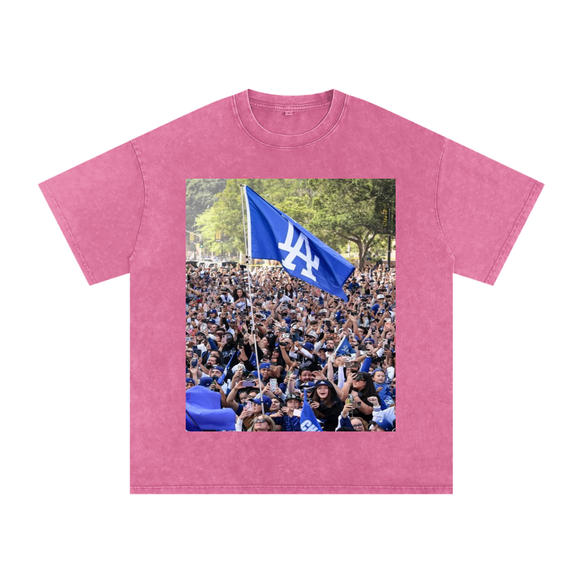 Snow Washed Oversized Cotton T-Shirt