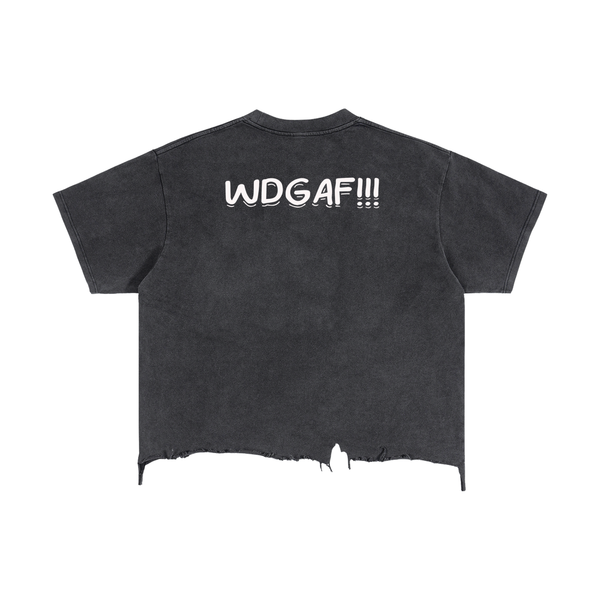 Vintage Wash Boxy Distressed Hem T-Shirt