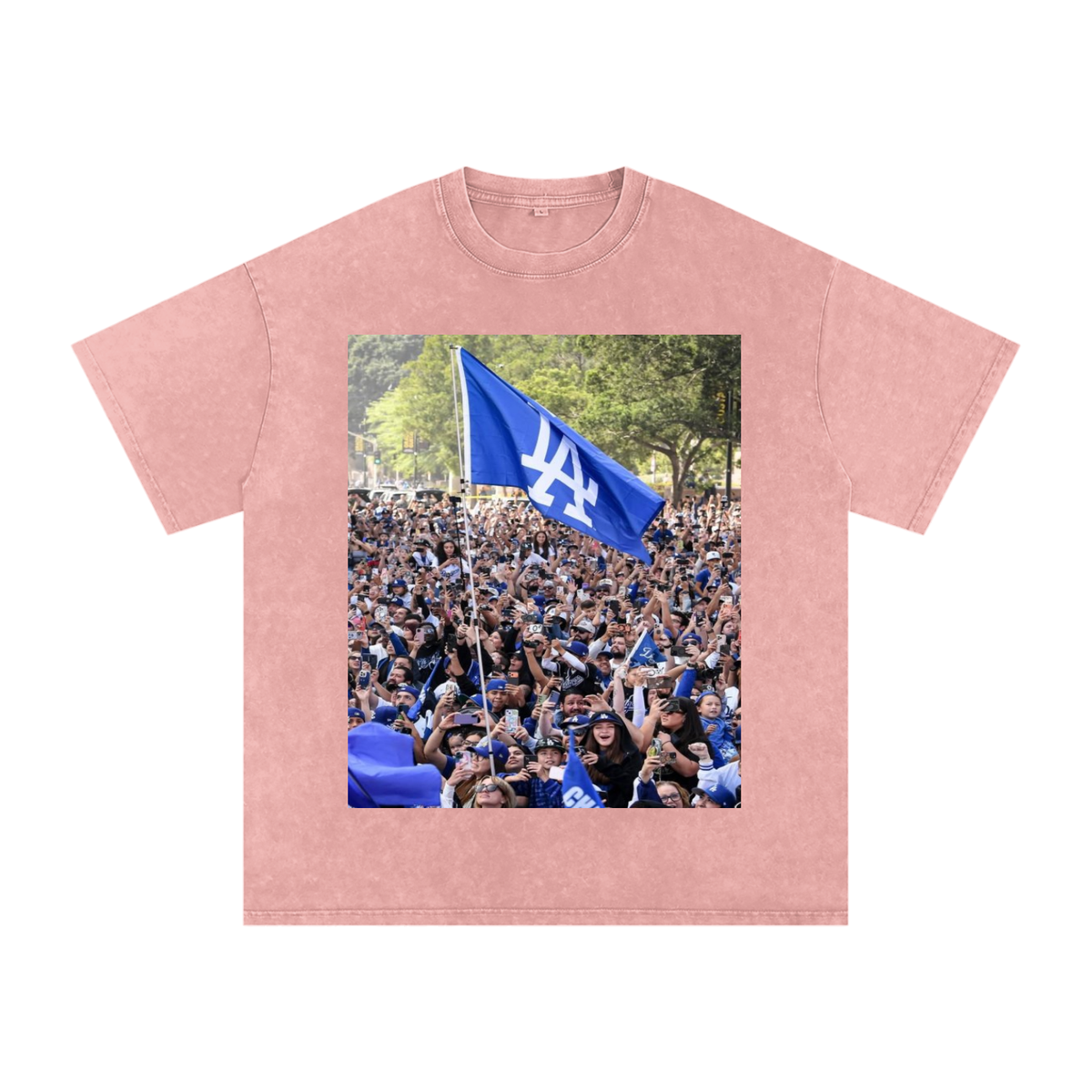 Snow Washed Oversized Cotton T-Shirt