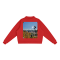 Essential Fleece Mock-Neck Crew Sweatshirt