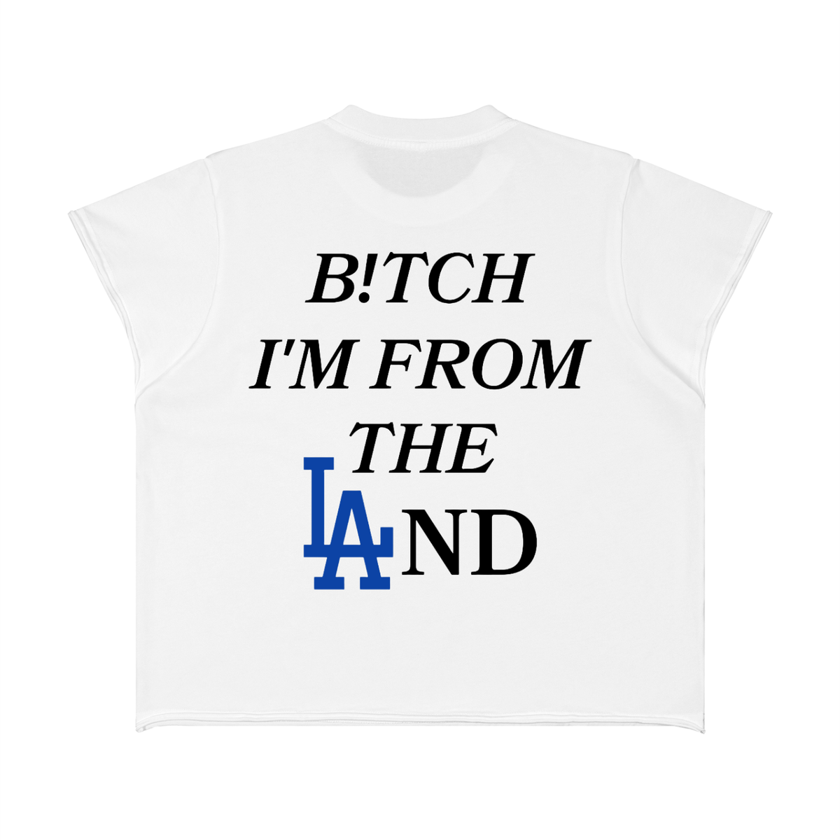 Unisex Boxy Raw Edge T-Shirt