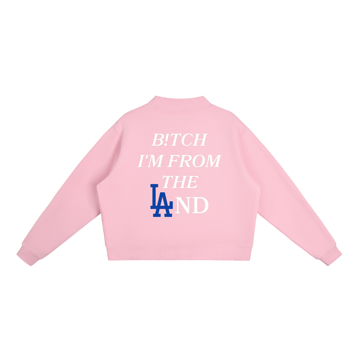 Essential Fleece Mock-Neck Crew Sweatshirt