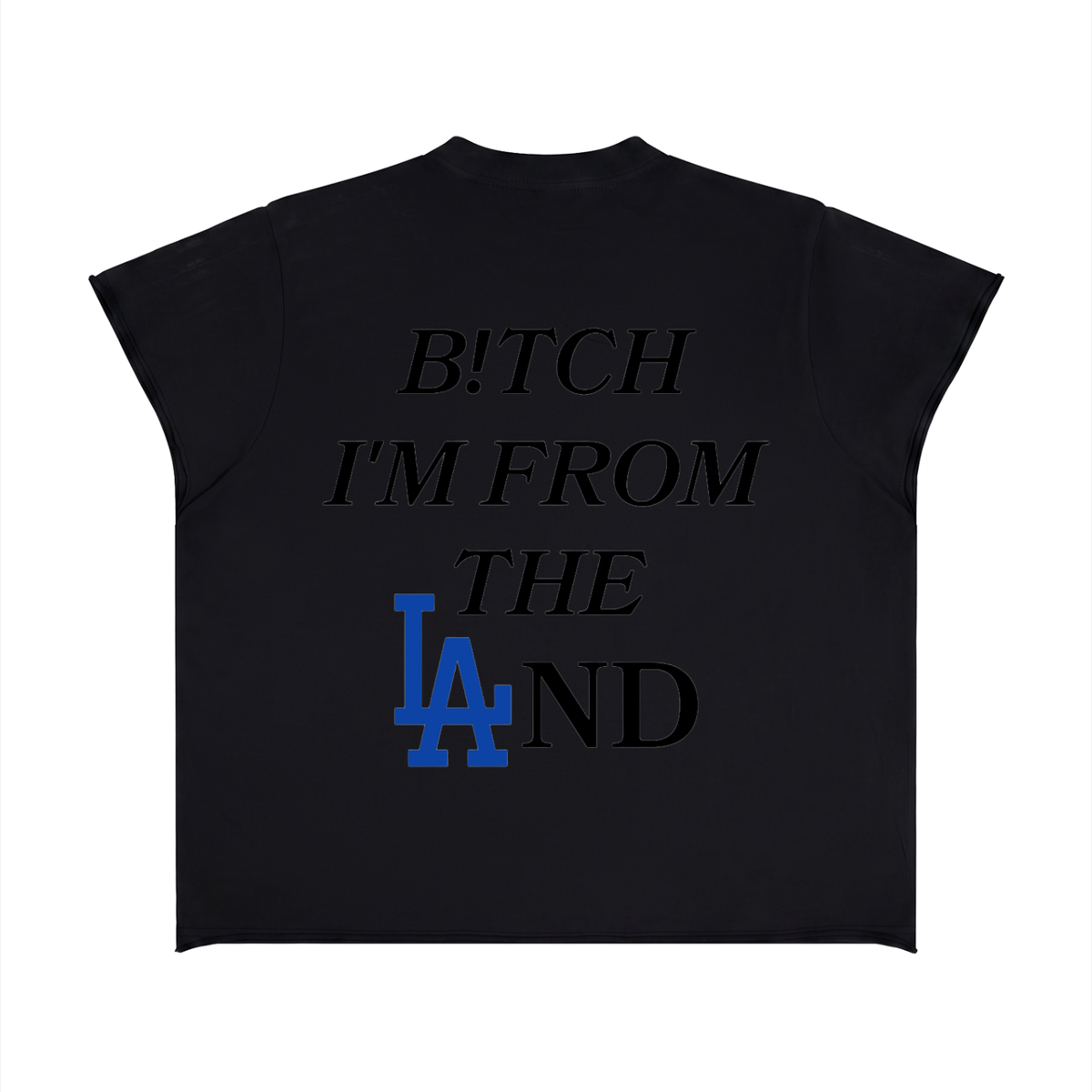Unisex Boxy Raw Edge T-Shirt