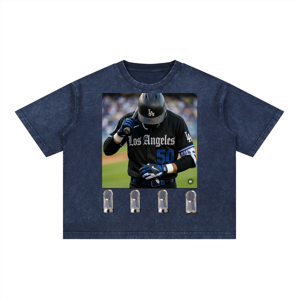 Mineral Wash Boxy Cotton T-Shirt