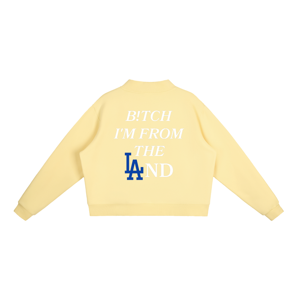 Essential Fleece Mock-Neck Crew Sweatshirt