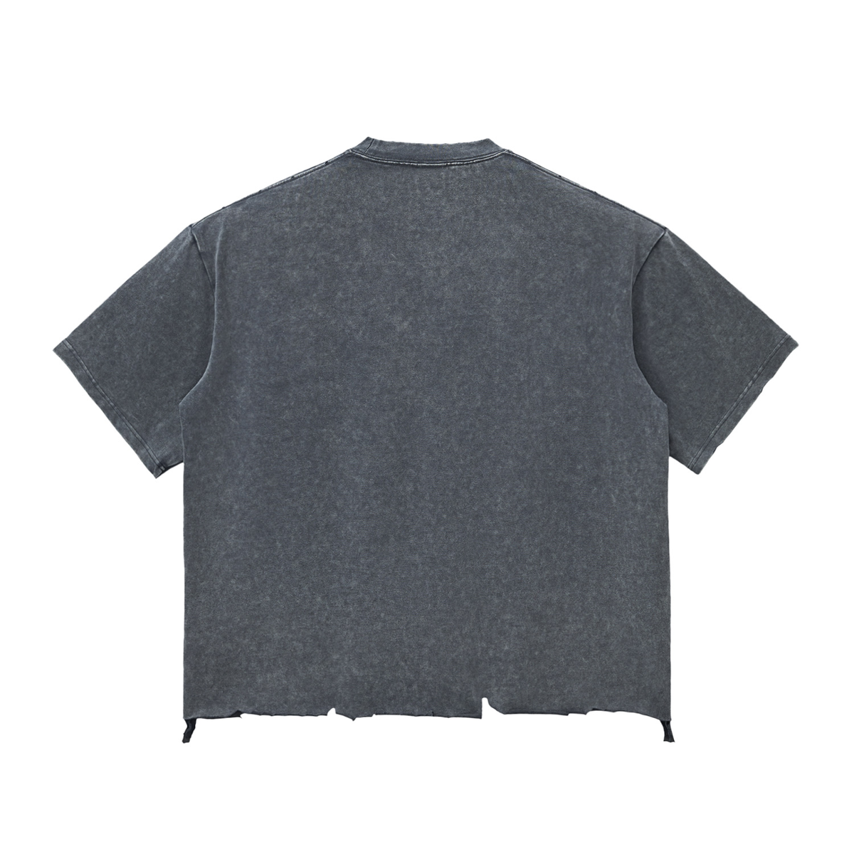Snow Wash Raw-Hem Boxy T-shirt